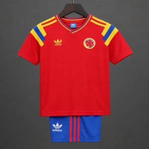 Retro 1990 Kids Colombia Away Jersey - Front