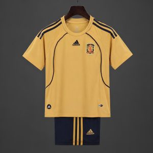 Retro 2008 Kids Spain Away Jersey - Front