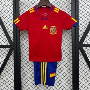 Retro 2010 Kids Spain Home Size 16-28 Jersey - Front