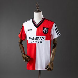 Retro 95 96 Rangers Red and White S-XXL - Front