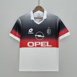 New arrivals Retro AC Milan 95 96 Training Suit Black & White S-XXL - Front