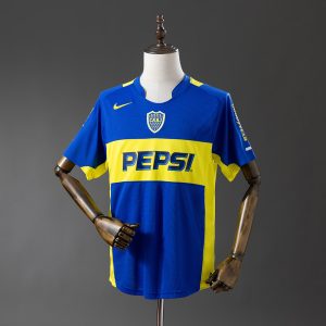 New arrivals Retro Boca Juniors 04 05 Home S-XXL - Front