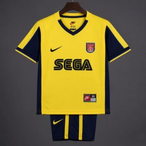 Retro Kids 00 01 Arsenal Away Jersey - Front