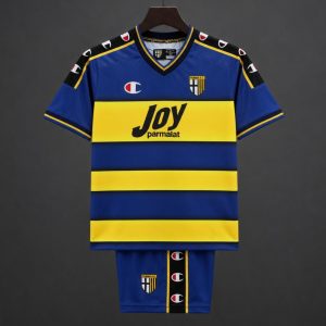 Retro Kids 01 02 Parma Home Jersey - Front