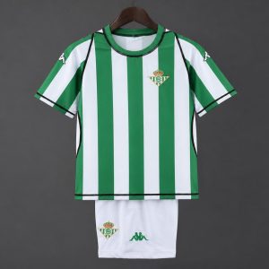 Retro Kids 03 04 Real Betis Home Jersey - Front
