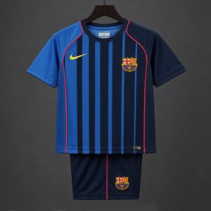 Retro Kids 04 05 Barcelona Away Jersey - Front