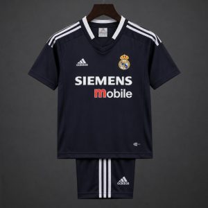 Retro Kids 04 05 Real Madrid Away Jersey - Front