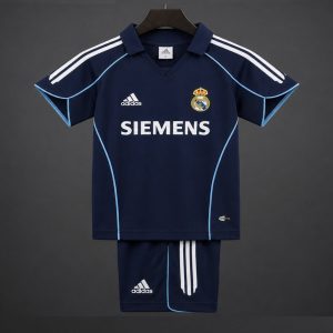 Retro Kids 05 06 Real Madrid Away Jersey - Front