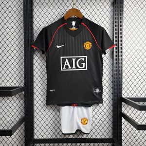 Retro KIDS 07 08 Manchester United Away 16-28 Jersey - Front