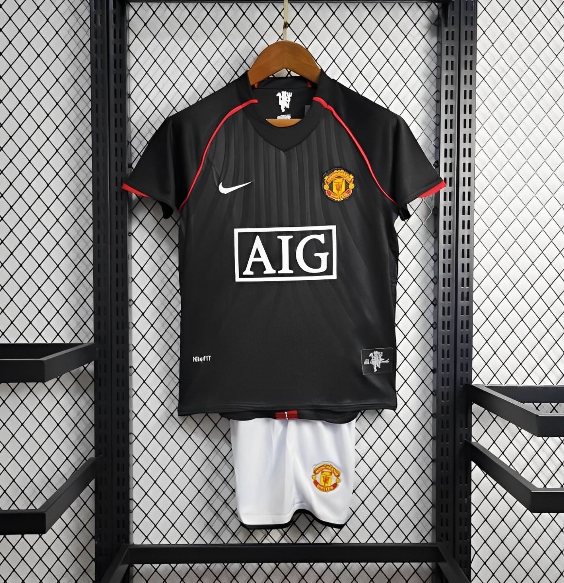 retro kids 07 08 manchester united away 16 28 jersey front Retro KIDS 07 08 Manchester United Away 16-28 Jersey - Front