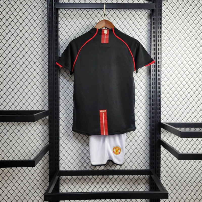 retro kids 07 08 manchester united away 16 28 jersey back Retro KIDS 07 08 Manchester United Away 16-28 Jersey - Back