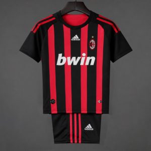 Retro Kids 08 09 AC Milan Home Jersey - Front