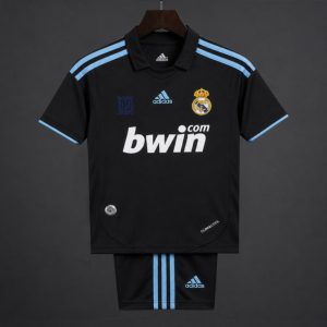 Retro Kids 09 10 Real Madrid Away Jersey - Front