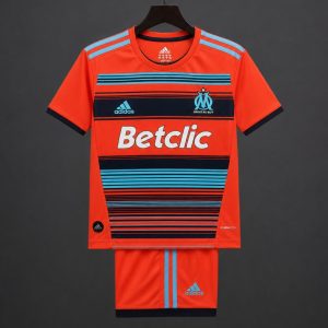 Retro Kids 11 12 Olympique Marseille Away Jersey - Front