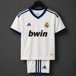 Retro Kids 12 13 Real Madrid Home Jersey - Front