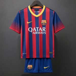 Retro Kids 13 14 FC Barcelona Home Jersey - Front