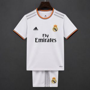 Retro Kids 13 14 Real Madrid Home Jersey - Front