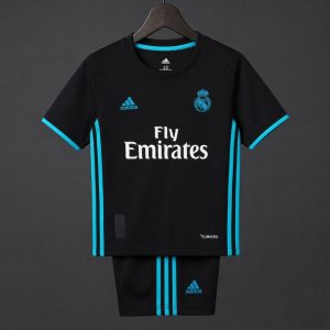 Retro Kids 17 18 Real Madrid Away Jersey - Front