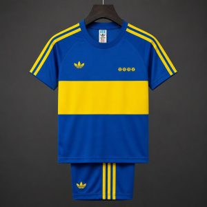 Retro Kids 1981 Boca Juniors Home Jersey - Front