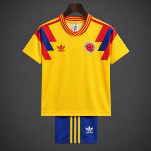 Retro Kids 1990 Colombia Home Jersey - Front