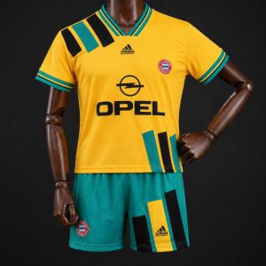 Retro Kids 1993-95 Bayern Munich Away Yellow Jersey - Front