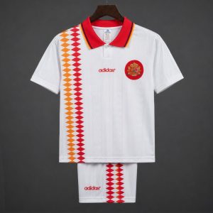 Retro Kids 1994 Spain Away Jersey - Front