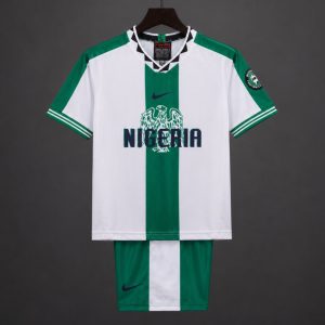 Retro Kids 1996 Nigeria Away White Jersey - Front