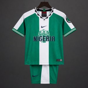 Retro Kids 1996 Nigeria Green Home Jersey - Front