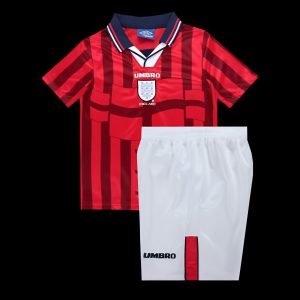 Retro Kids 1998 England Away Jersey - Front