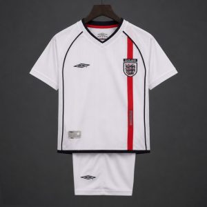 Retro Kids 2002 England Home Jersey - Front