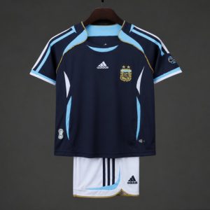 Retro Kids 2006 Argentina Away Jersey - Front