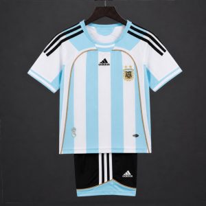 Retro Kids 2006 Argentina Home Jersey - Front