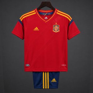 Retro Kids 2012 Spain Home Jersey - Front