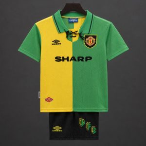 Retro Kids 92 94 Manchester United Away Jersey - Front