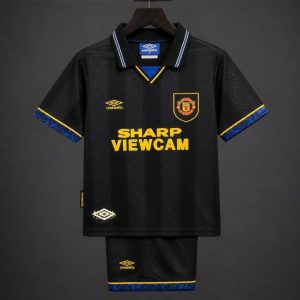 Retro Kids 93 94 Manchester United Away Jersey - Front
