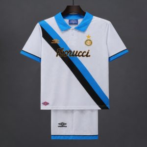Retro Kids 94 95 Inter Milan Away White Jersey - Front