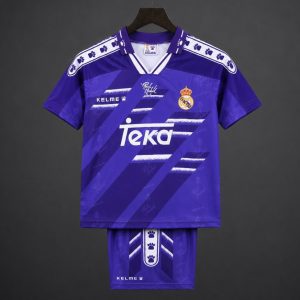 Retro Kids 94 96 Real Madrid Away Jersey - Front