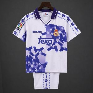 Retro Kids 96 97 Real Madrid Third Jersey - Front