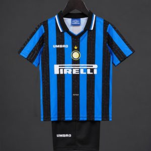 Retro Kids 97 98 Inter Milan Home Jersey - Front