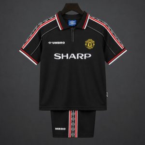 Retro Kids 98 99 Manchester United Away Jersey - Front