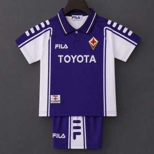 Retro Kids 99 00 Fiorentina Home Jersey - Front