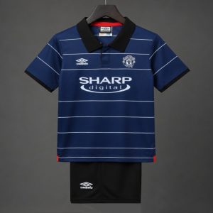 Retro Kids 99 00 Manchester United Away Jersey - Front