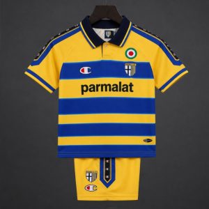 Retro Kids 99 00 Parma Home Jersey - Front
