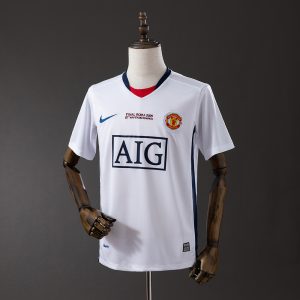 Retro Manchester United 08 09 Champions League away white S-XXL - Front