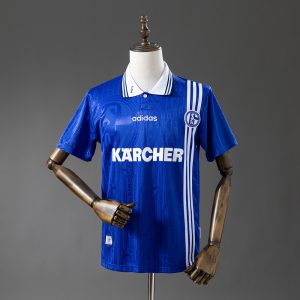 Sale Schalke 04 96 97 Home Retro Jersey S-XXL - Front