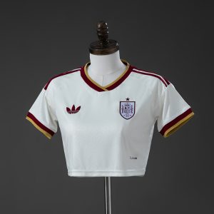 Spain 2026 Home Women's Crop Top Style Jersey S-XXL - Front