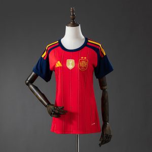 Spain 2026 Women's Home 2-Star Champion Edition Jersey S-XXL - Front