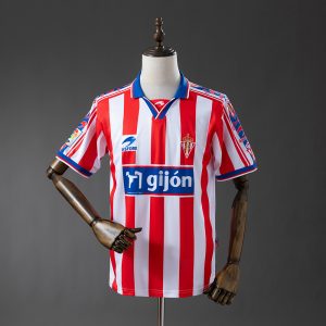 Sporting de Gijon 99 00 Home Retro Jersey S-XXL - Front
