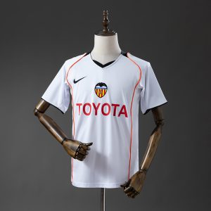 Valencia 04 05 Home Retro Jersey S-XXL - Front