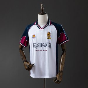 Sale West Ham United 1999 Away (Iron Lady) Retro Jersey S-XXL - Front